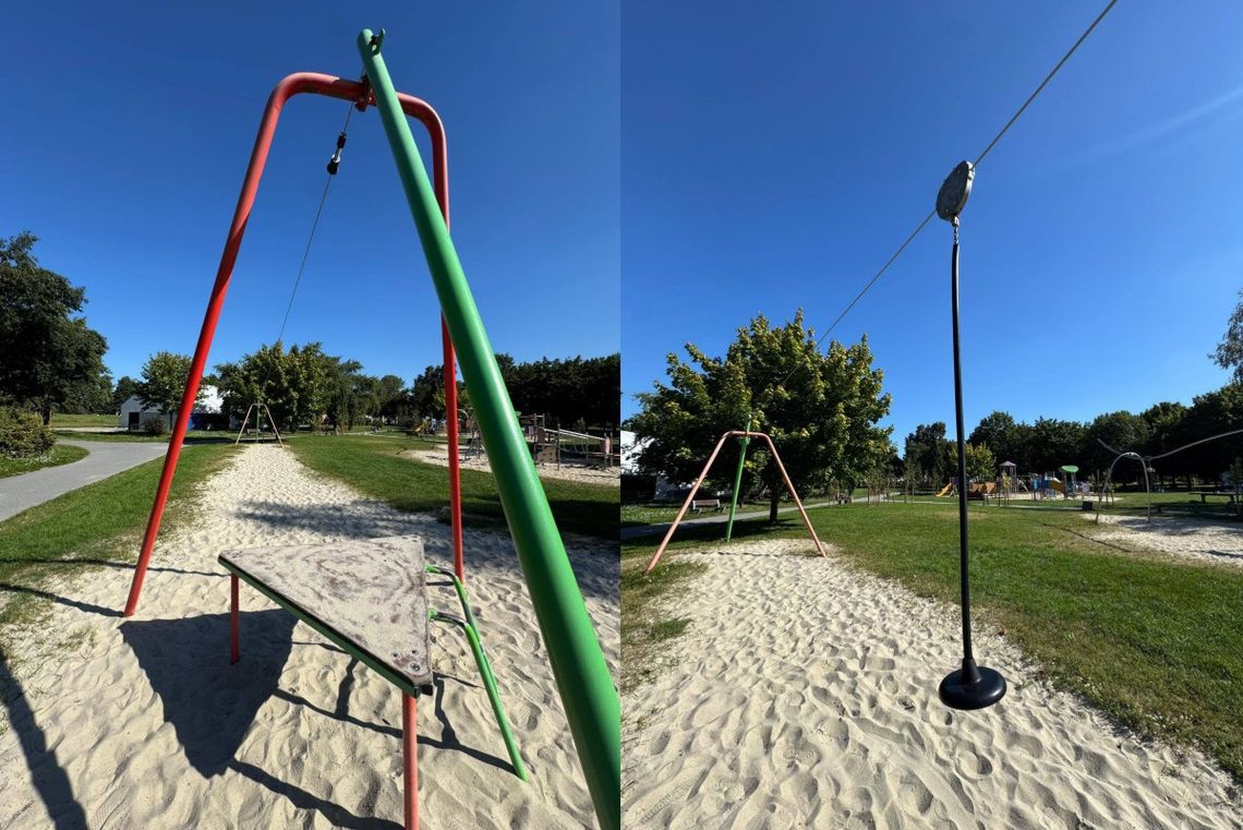 Tyrolka na Miasteczku już działa tyrolka miasteczko