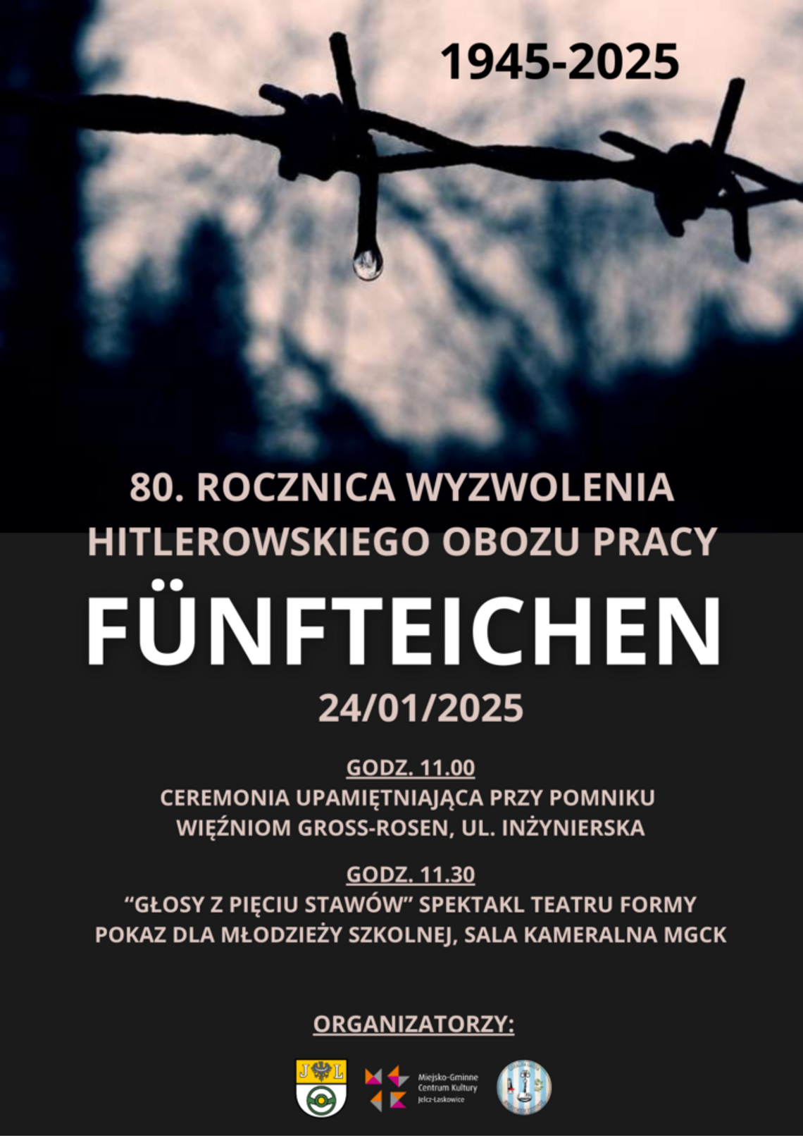 Uroczystość pod pomnikiem, spektakl Teatru Formy, wystawa oraz spotkanie