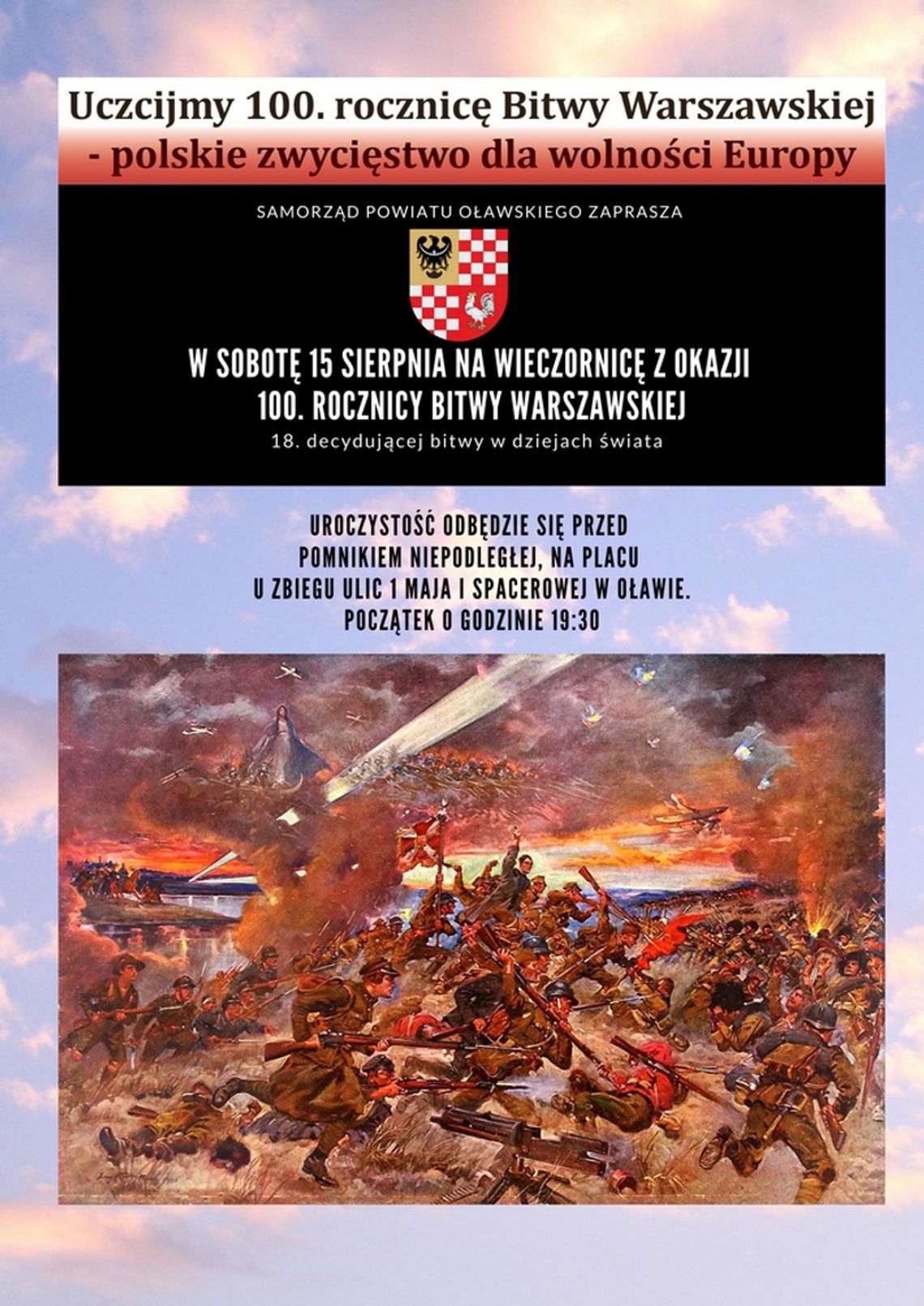 Uroczystości z okazji 100. rocznicy Bitwy Warszawskiej