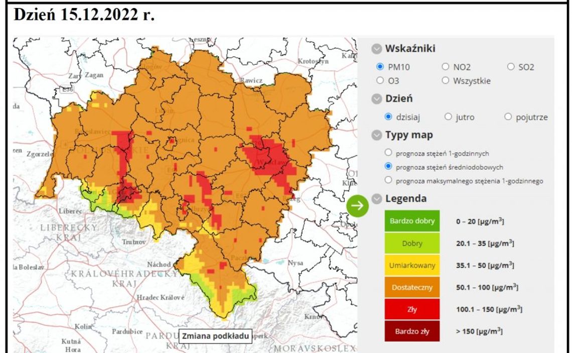 Uwaga! Dziś w powietrzu dużo szkodliwego pyłu...