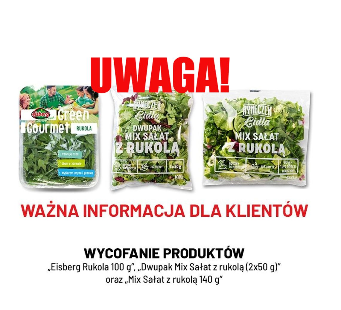 UWAGA! Rukola z salmonellą