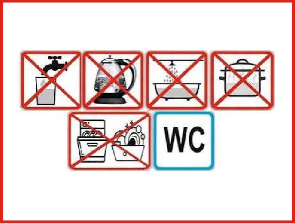 Uwaga! W tych miejscowościach woda nie jest zdatna do picia