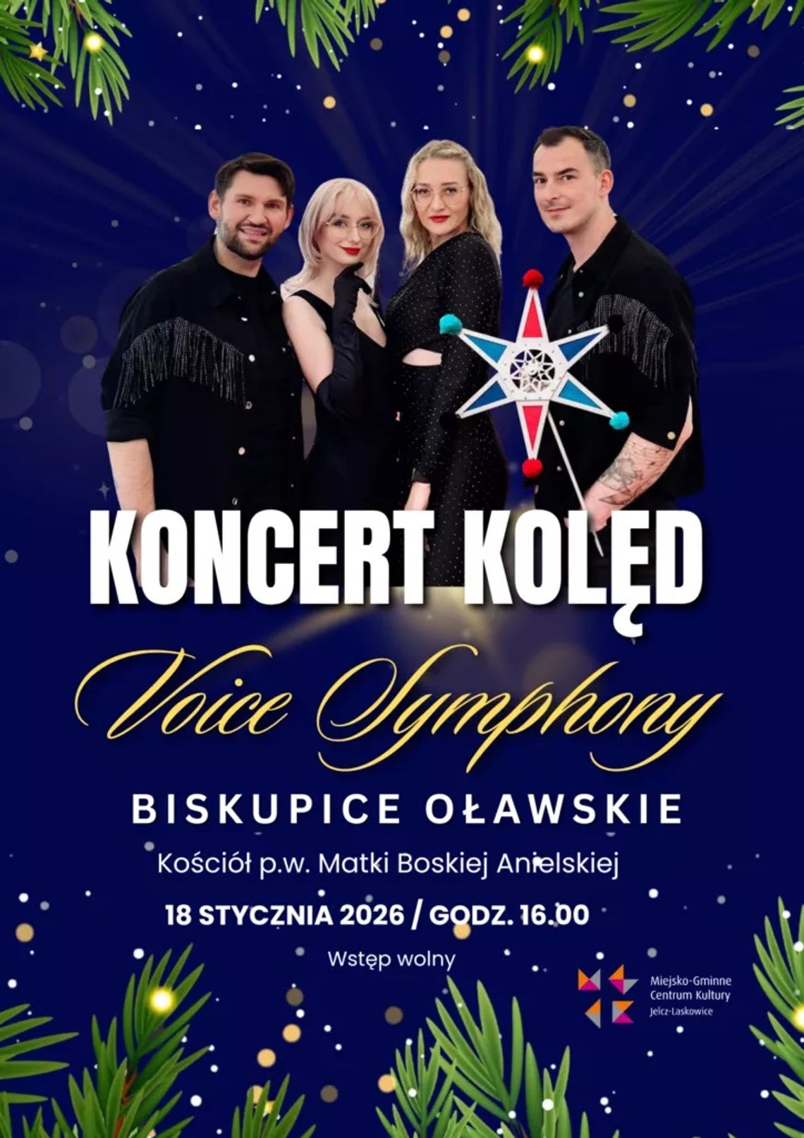 "Voice Symphony" zaśpiewa kolędy w Biskupicach Oławskich "Voice Symphony" zaśpiewa kolędy w Biskupicach Oławskich