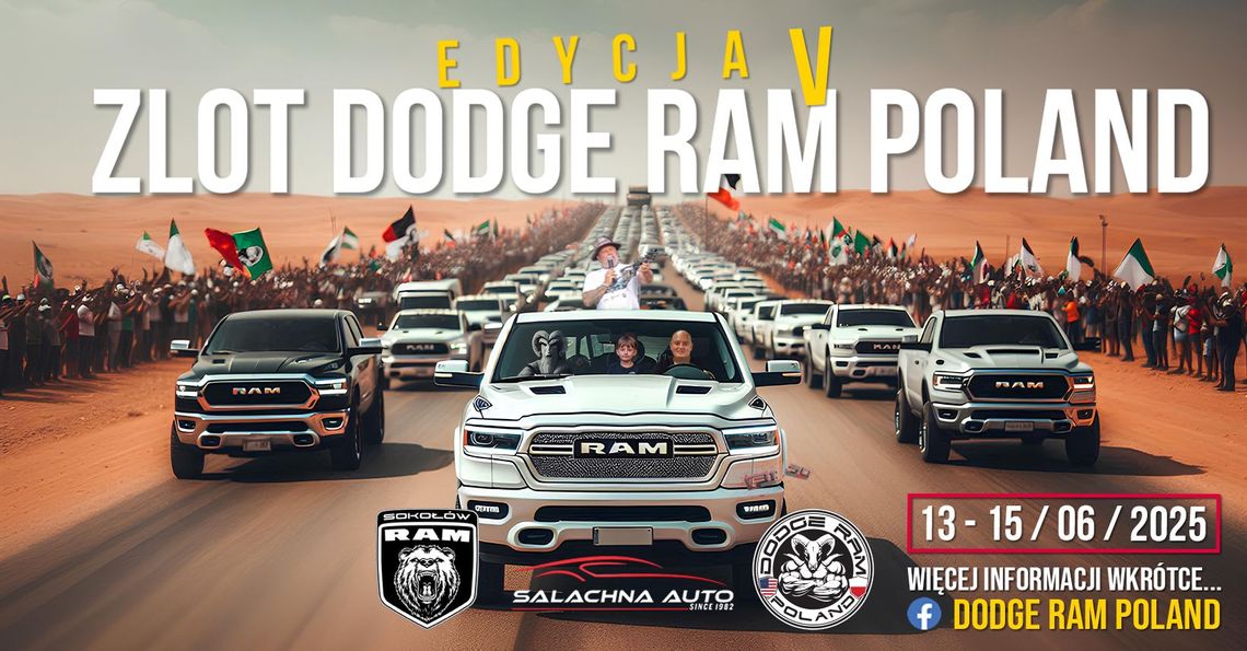 W czerwcu kolejny zlot Dodge RAM Poland. Bilety już w sprzedaży