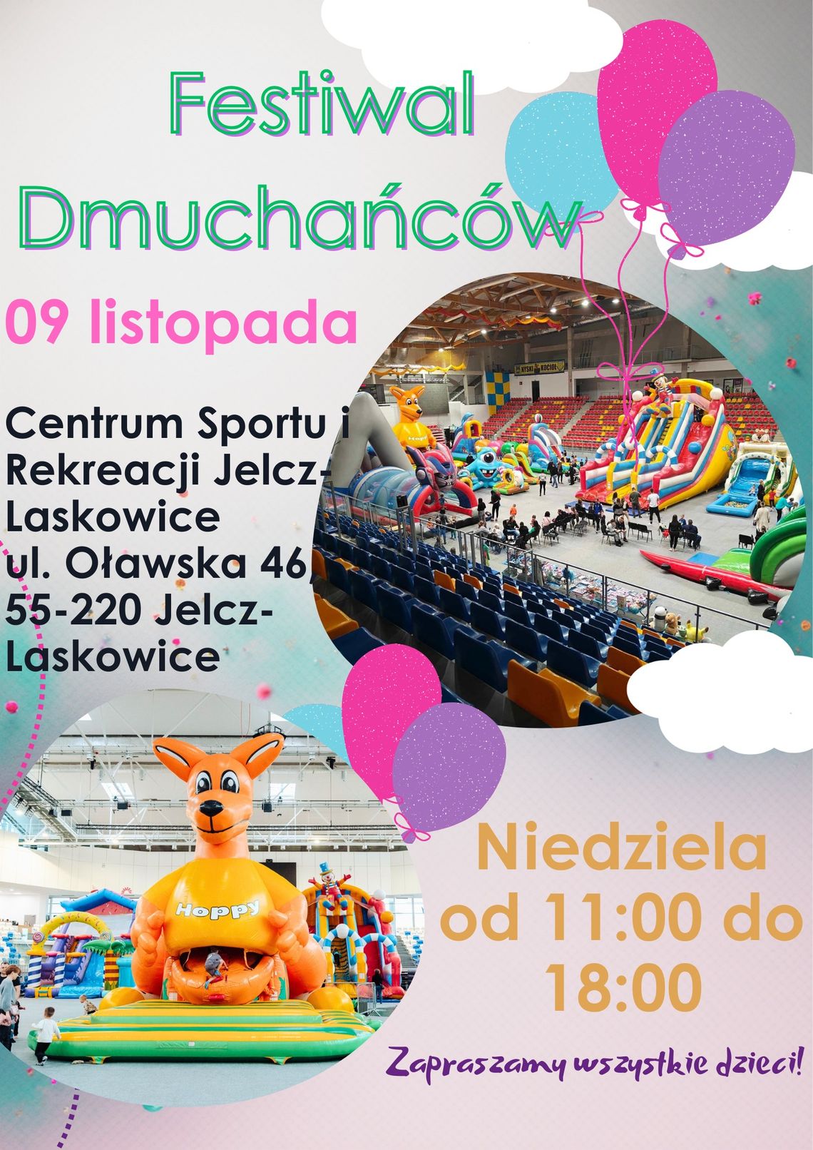 W niedzielę Festiwal Dmuchańców
