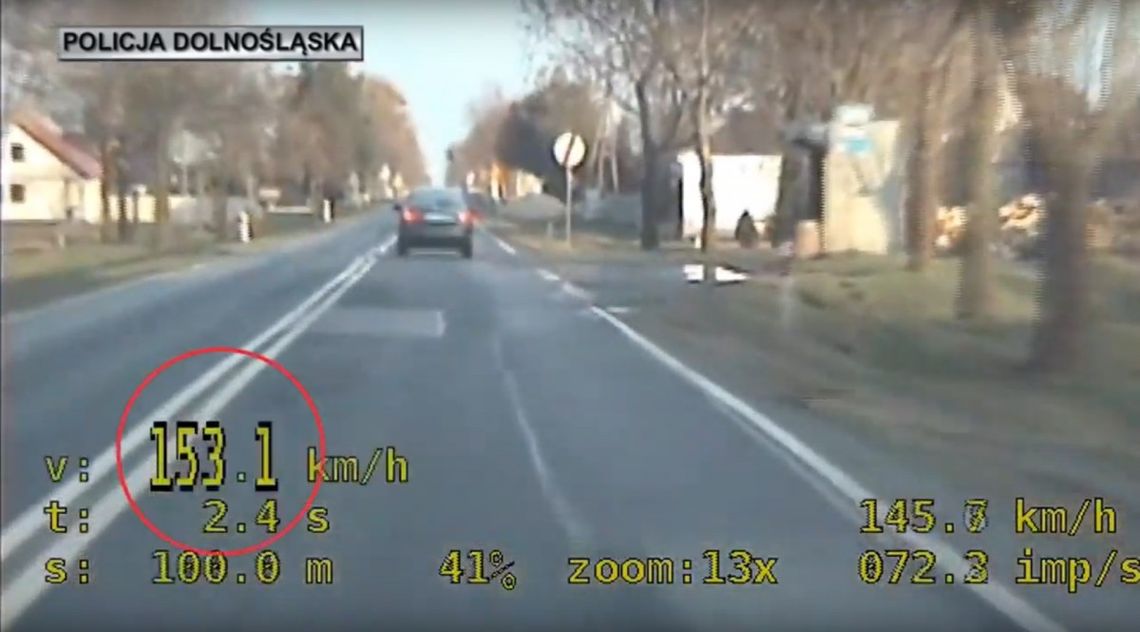 W terenie zabudowanym jechał z prędkością 153 km/h