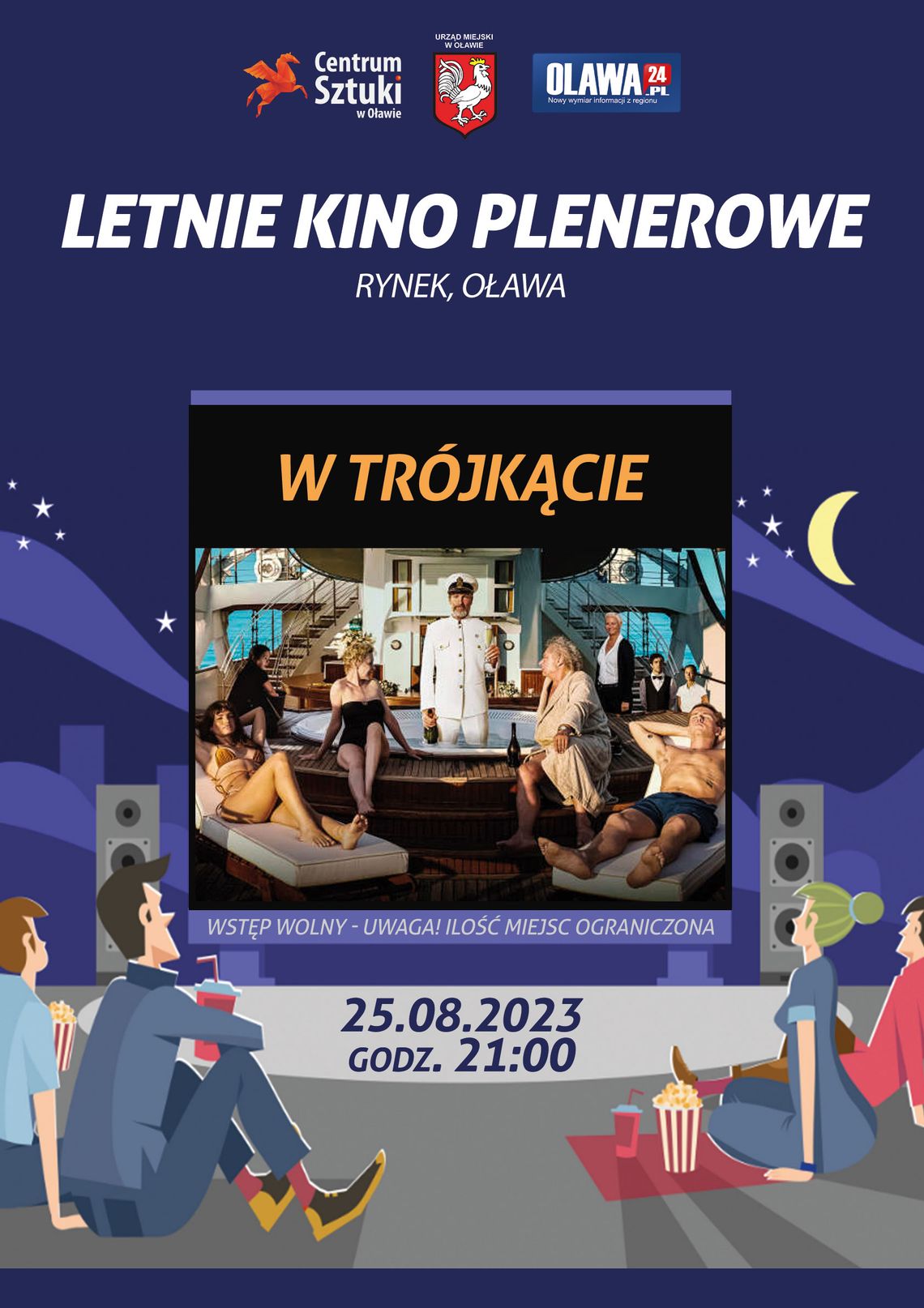 "W trójkącie", czyli kolejna propozycja kina plenerowego "W trójkącie", czyli kolejna propozycja kina plenerowego