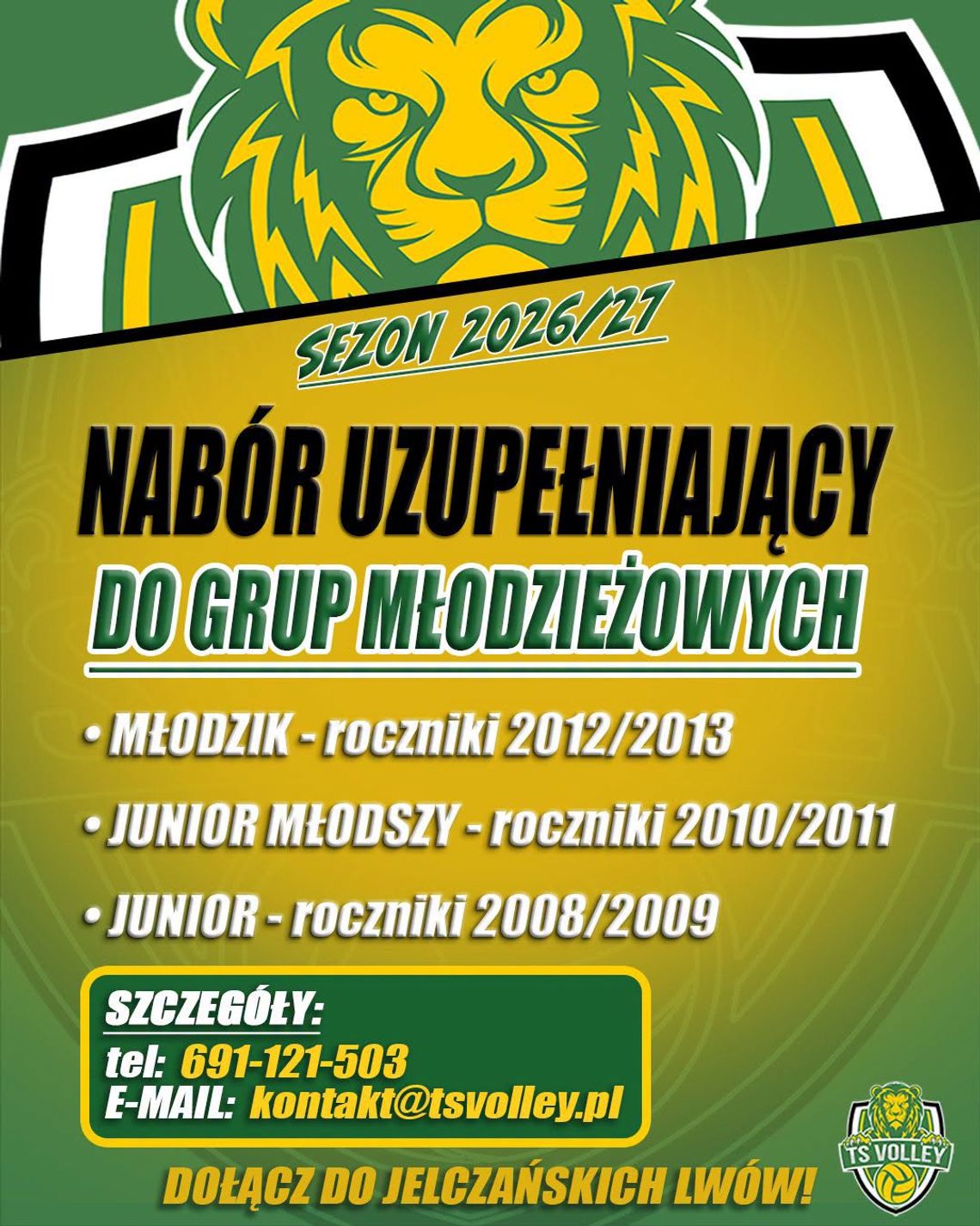 W "Volleyu" trwa nabór do drużyn młodzieżowych W "Volleyu" trwa nabór do drużyn młodzieżowych