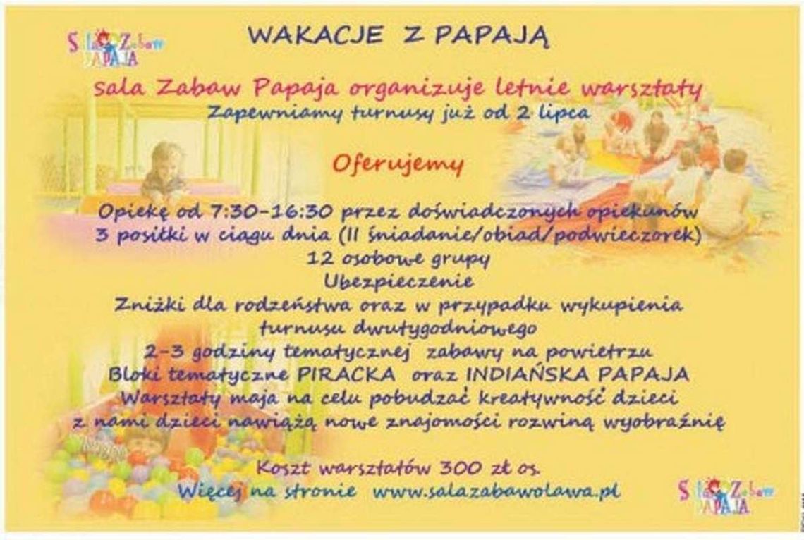 Wakacje z PAPAJĄ