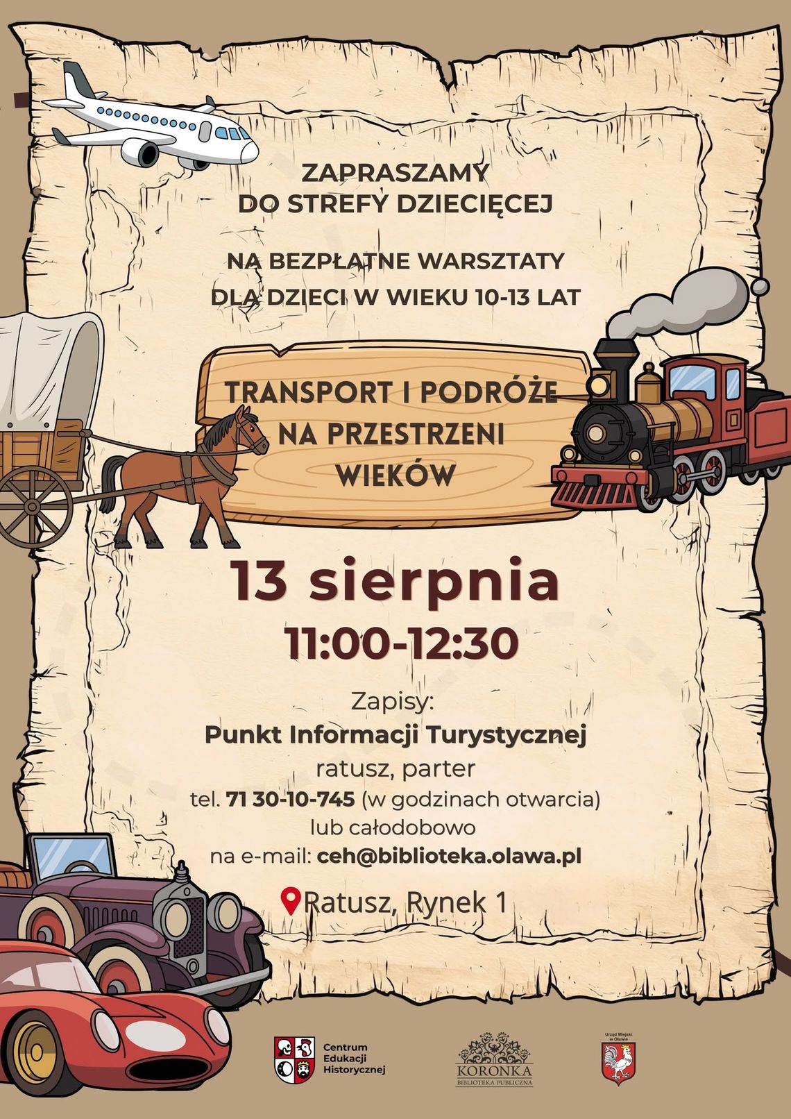 Wakacyjne podróże w Strefie Dziecięcej CEH Wakacyjne podróże w Strefie Dziecięcej CEH