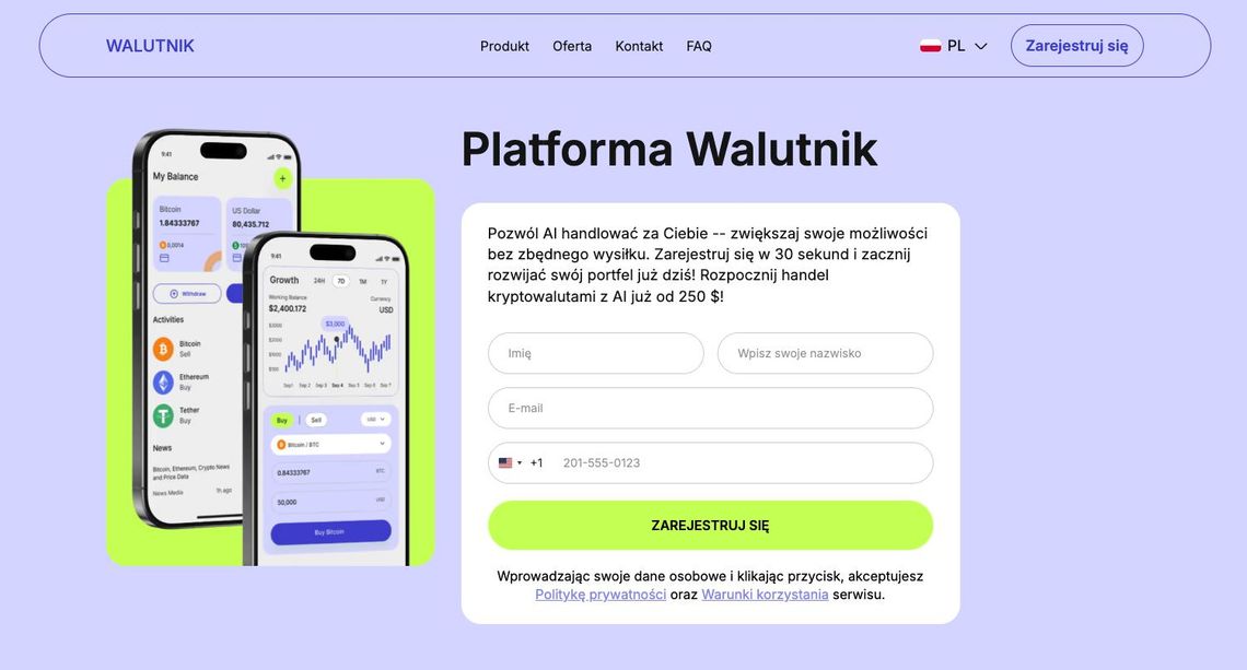 Walutnik – recenzja platformy inwestycyjnej AI 2026