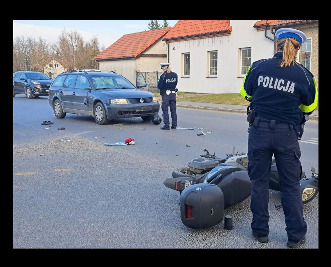 Dwa groźne zdarzenia z rowerem i motorowerem