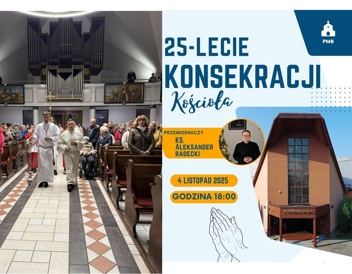 Wczoraj obchodzono jubileusz 25-lecia konsekracji tego kościoła Wczoraj obchodzono jubileusz 25-lecia konsekracji tego kościoła