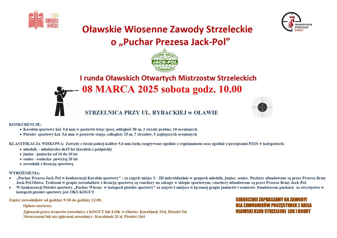 Wiosenne zawody strzeleckie