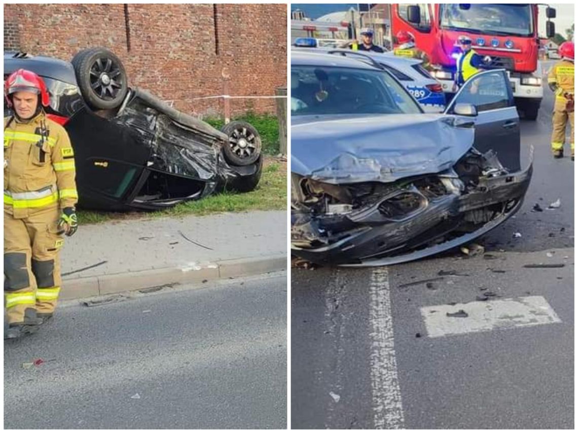 Oława. Wjechał na skrzyżowanie wprost pod inne auto