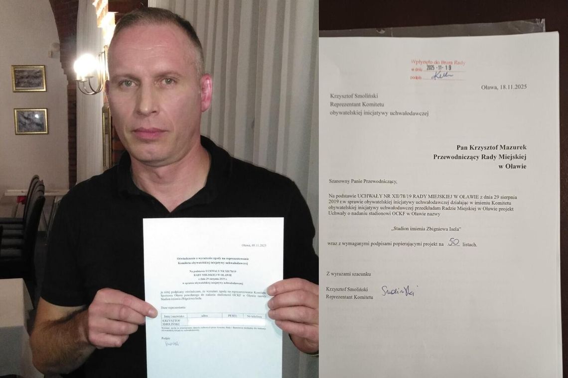 Wniosek już w Biurze Rady Miejskiej. Będzie stadion im. Zbigniewa Isela? Wniosek już w Biurze Rady Miejskiej. Będzie stadion im. Zbigniewa Isela?