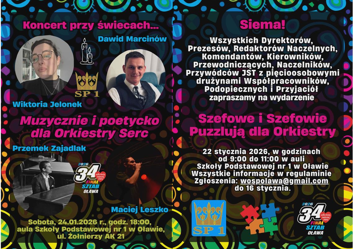WOŚP w Jedynce już od czwartku. Na początek puzzlowanie szefów i szefowych