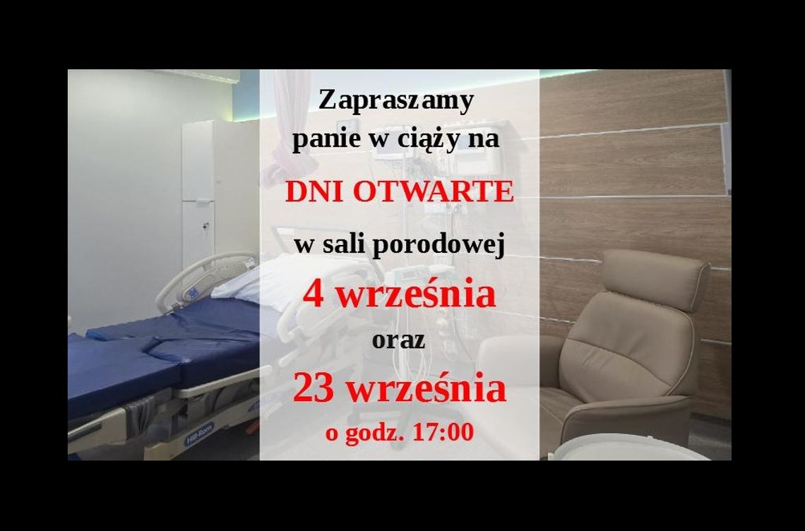 Wrześniowe dni otwarte w sali porodowej
