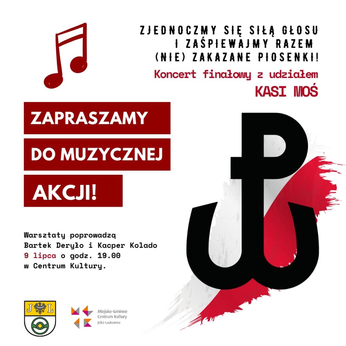 Wspólne śpiewanie z Kasią Moś, Bartkiem Deryło oraz Kacprem Kolado