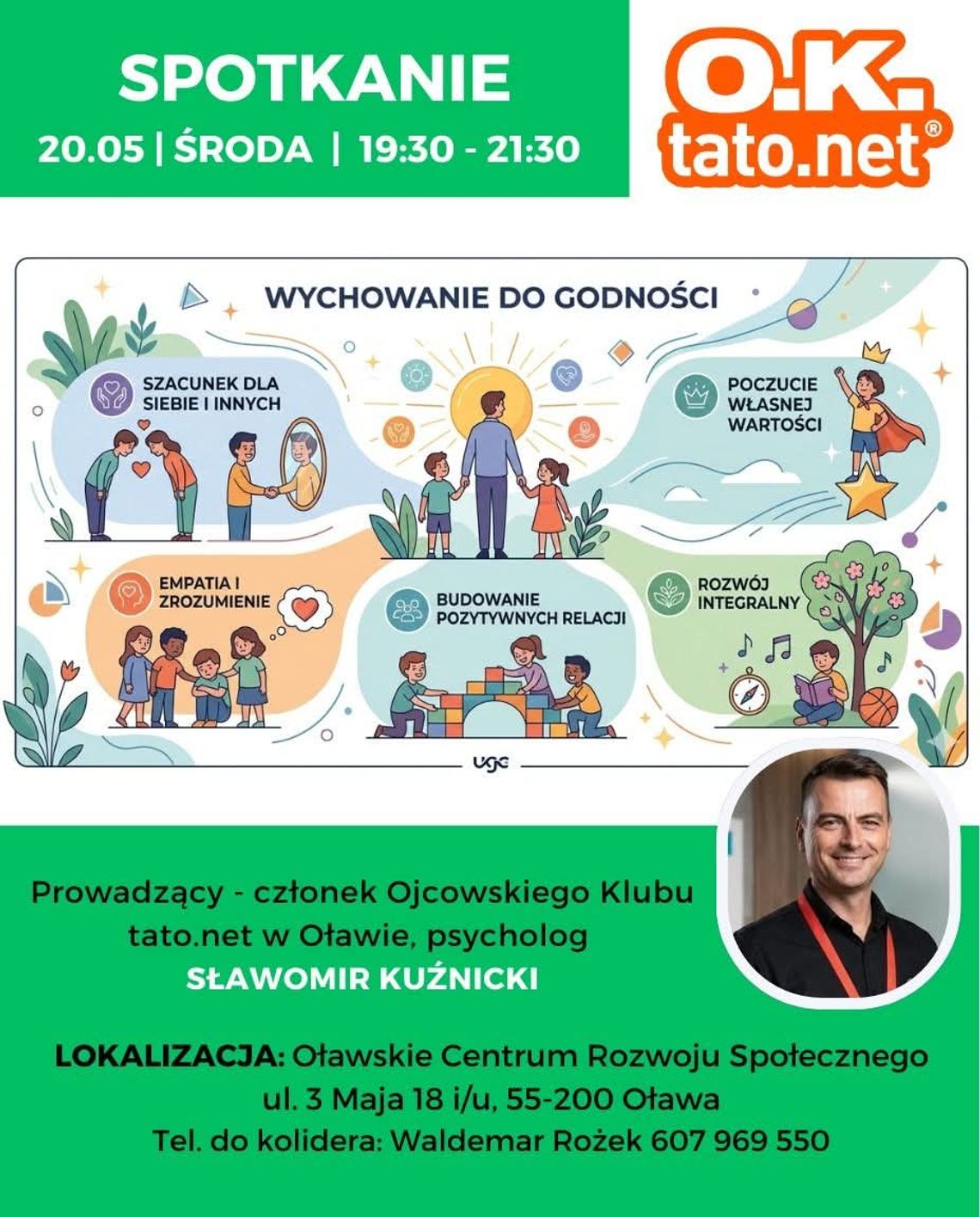 Wychowanie do godności tematem spotkania dla ojców w Oławie Wychowanie do godności tematem spotkania dla ojców w Oławie