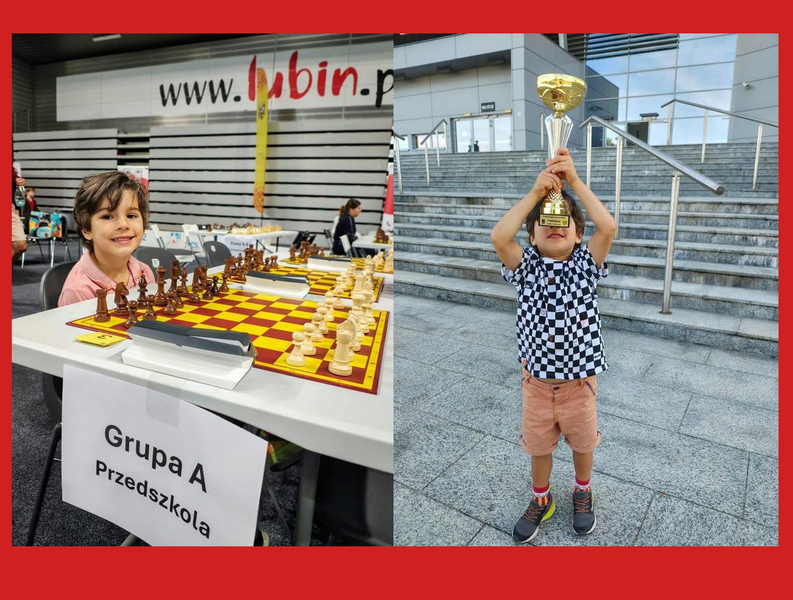 Wygrał wszystko i stanął na podium z wielkim pucharem! Wygrał wszystko i stanął na podium z wielkim pucharem!