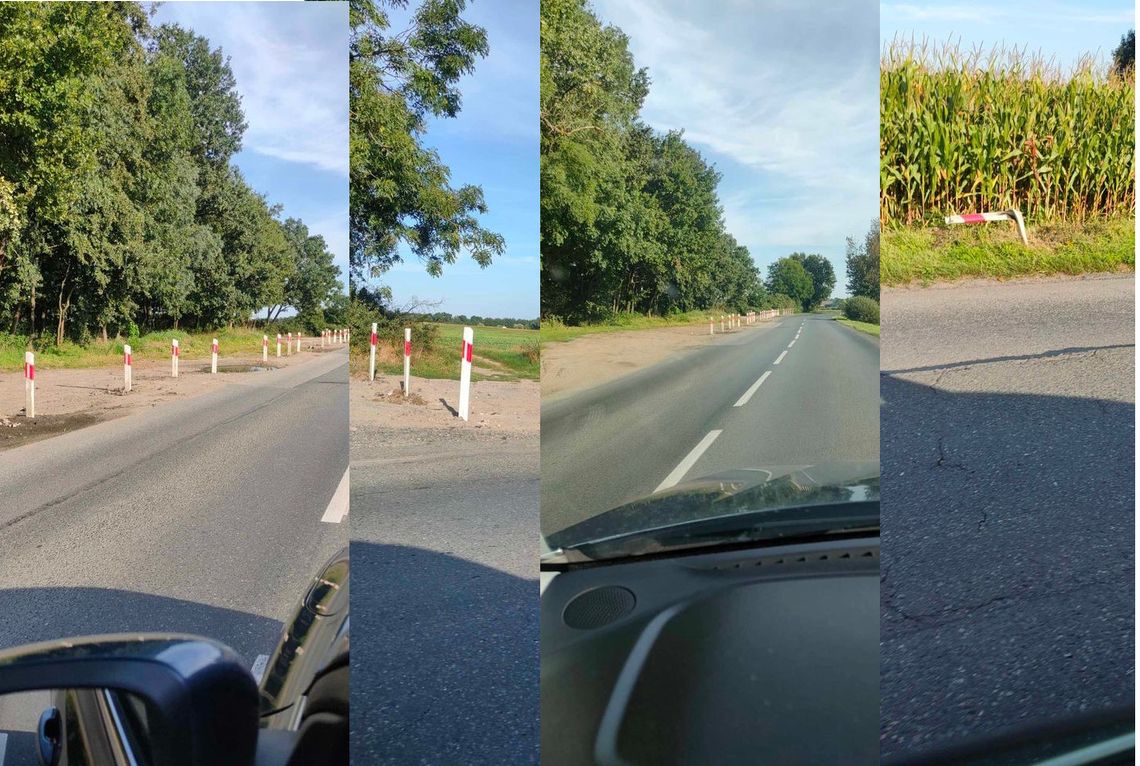 Wyjątkowy nadmiar słupków, kiedy zaraz obok ich brak lub są zniszczone Wyjątkowy nadmiar słupków, kiedy zaraz obok ich brak lub są zniszczone