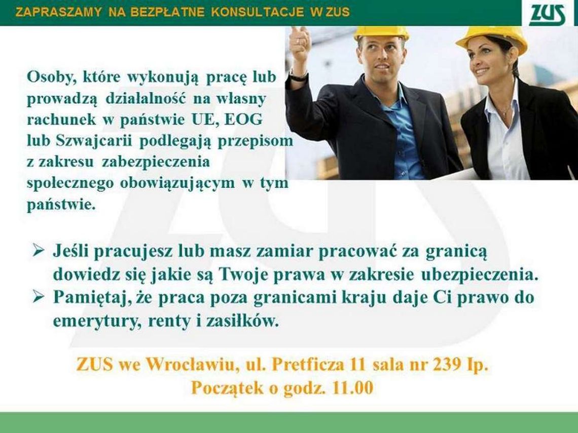 Wyjeżdżasz do pracy? Skorzystaj z konsultacji