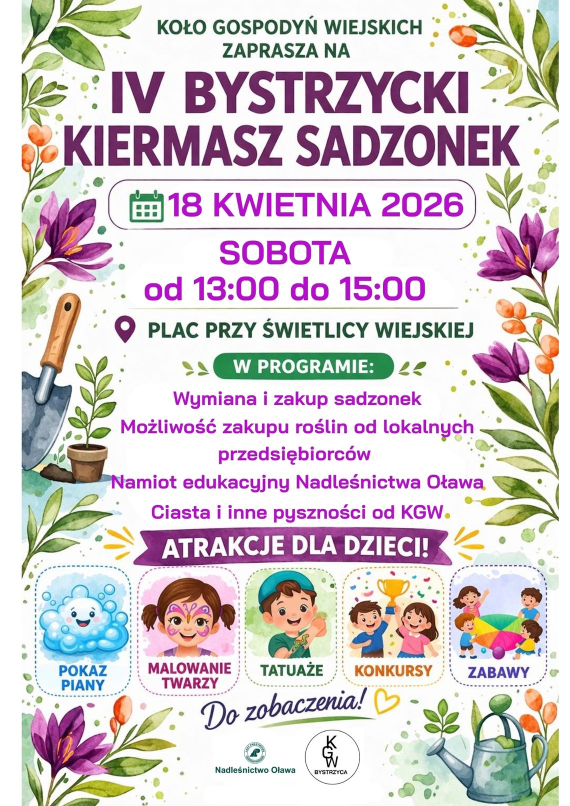 Wymień się sadzonkami na kiermaszu w Bystrzycy