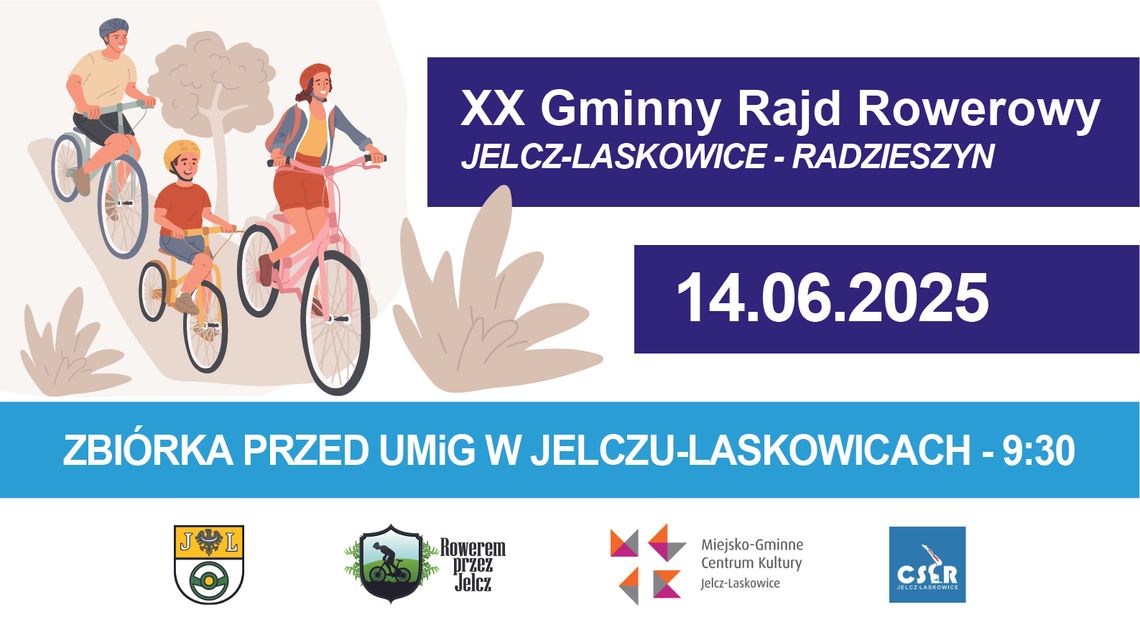 XX Gminny Rajd Rowerowy. Start w J-L, meta w Radzieszynie