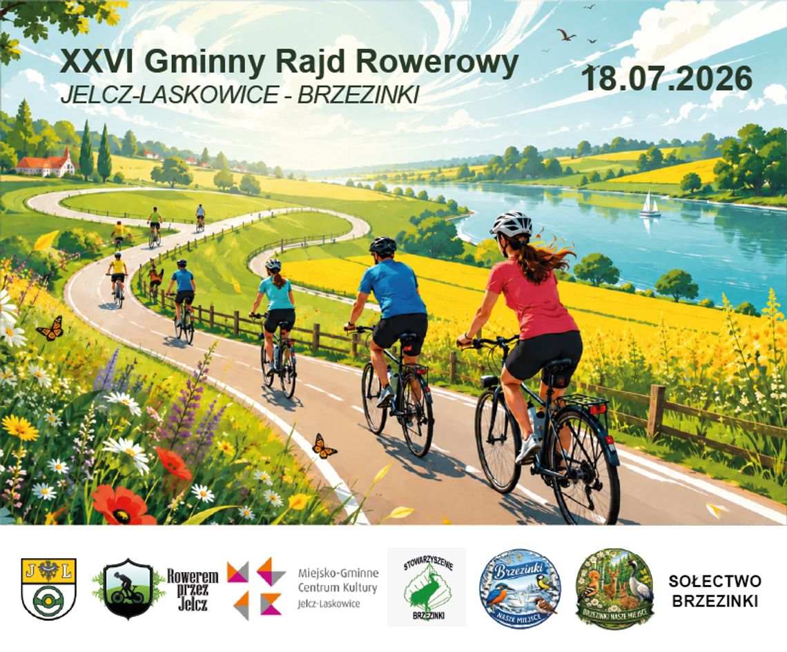 XXVI Gminny Rajd Rowerowy pojedzie do Brzezinek XXVI Gminny Rajd Rowerowy pojedzie do Brzezinek