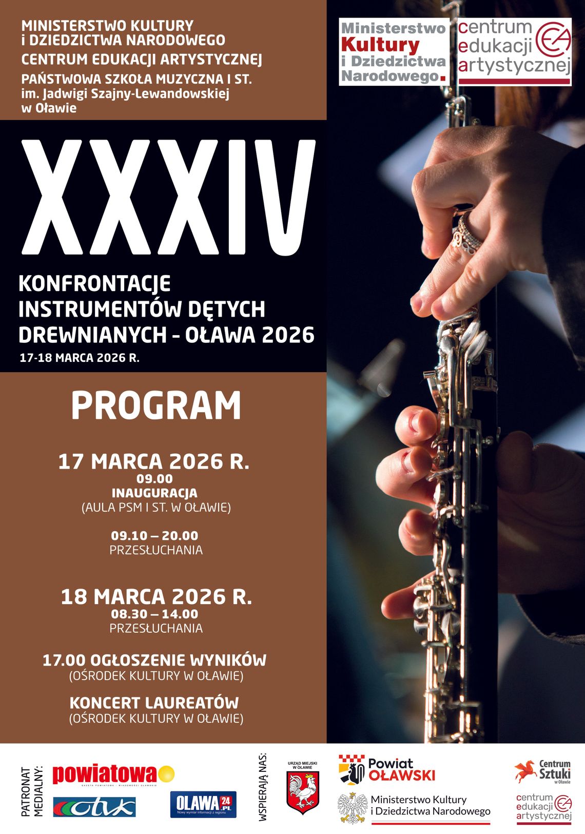 XXXIV Konfrontacje Instrumentów Dętych Blaszanych - Oława 2026