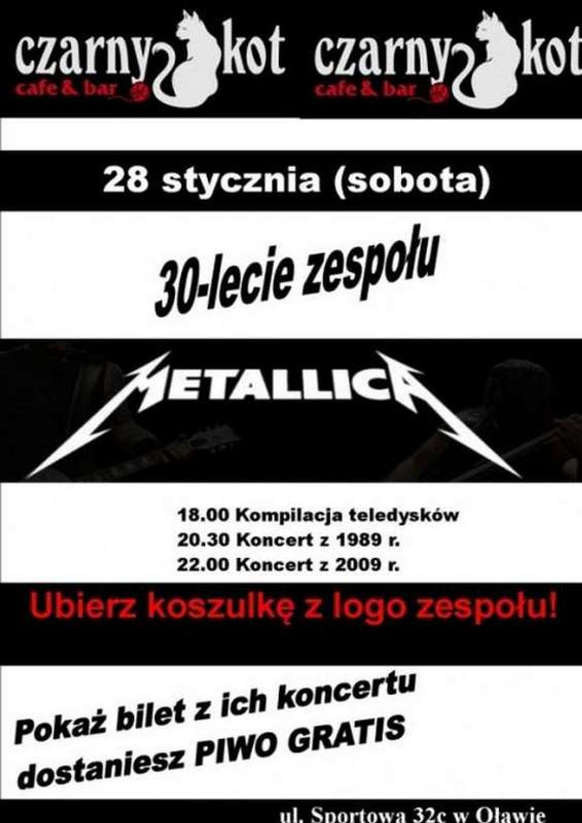 Z Metallicą w &quot;Czarnym Kocie&quot;