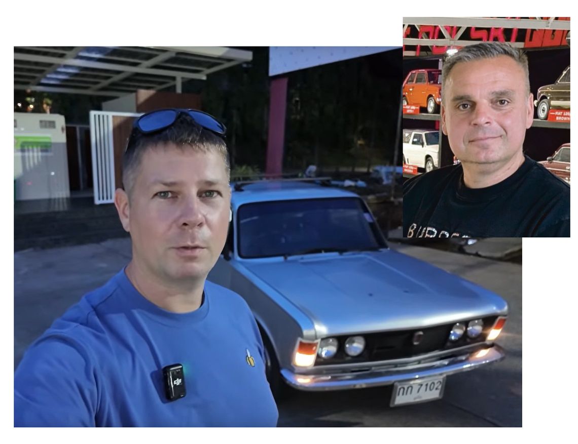 Z Tajlandii fiatem 125p do muzeum w Oławie