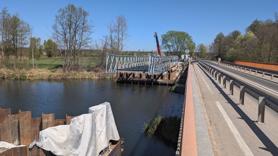 Za chwilę będzie tu nowy most. Na razie tymczasowy