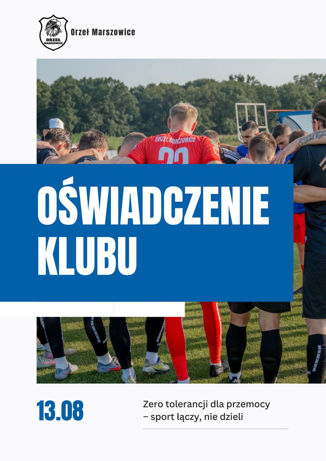 Zadyma na meczu w Marszowicach