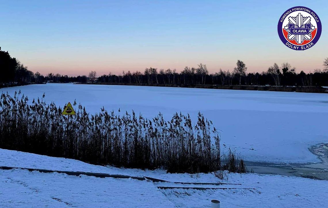 Zamarznięte akweny to nie lodowiska – nie ryzykujmy życia! Zamarznięte akweny to nie lodowiska – nie ryzykujmy życia!