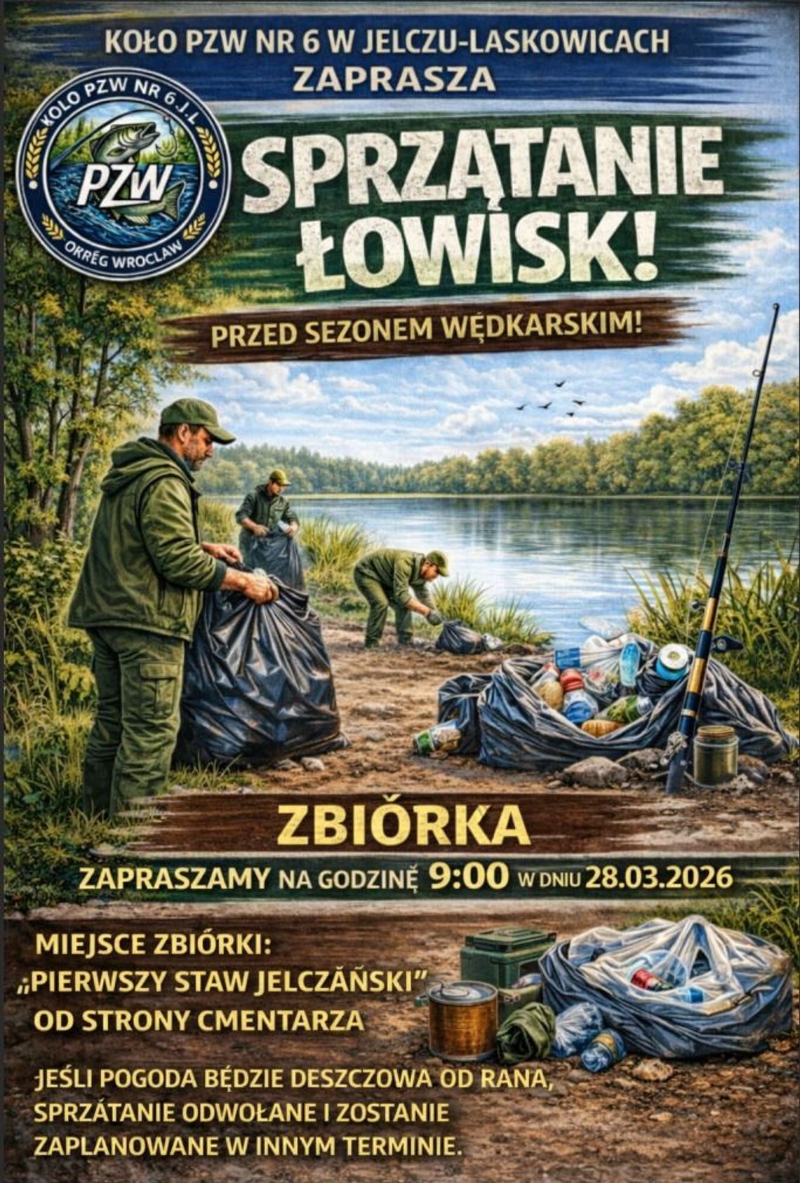 Zanim będą łowić - posprzątają!