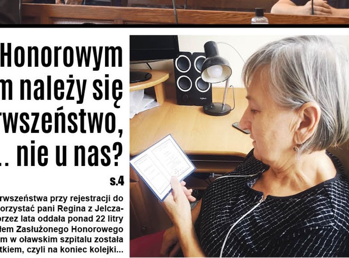 Zasłużonym dawcom krwi należy się pierwszeństwo, ale... nie u nas?