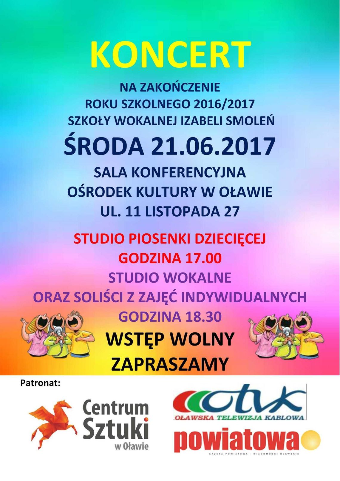 Zaśpiewają koncertowo! Wstęp wolny