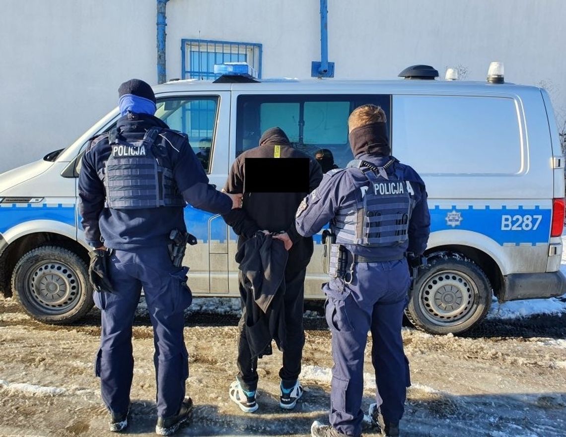 Zatrzymany na gorącym uczynku