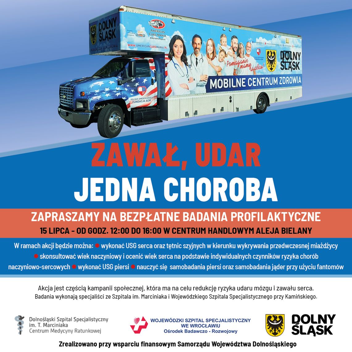 Zawał, udar. Jedna choroba. darmowe badania profilaktyczne Zawał, udar. Jedna choroba. darmowe badania profilaktyczne