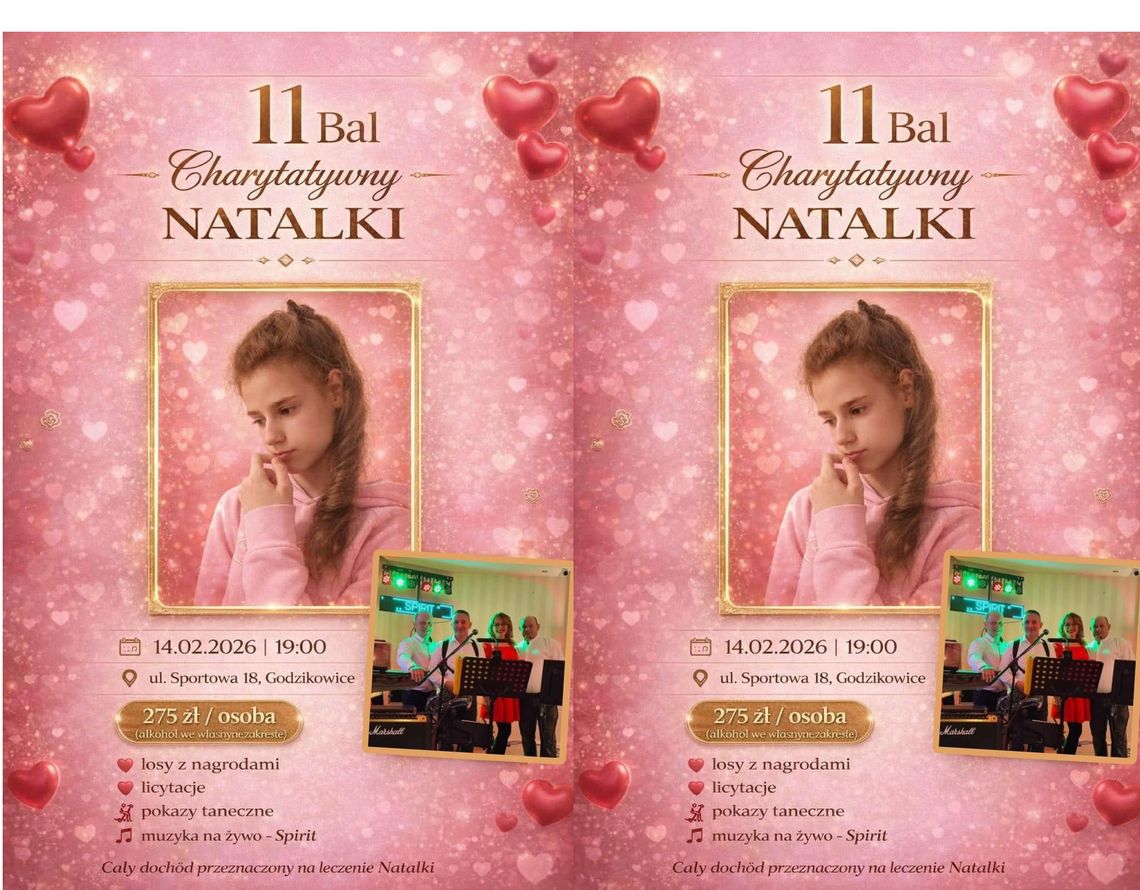 Rodzice zbierają fanty i zapraszają na bal. Dla Natalii Zezuli