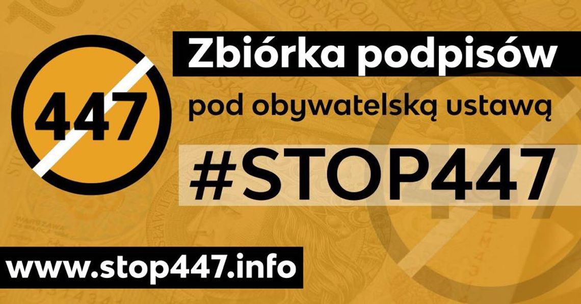 Zbierają podpisy i mówią: - STOP 447