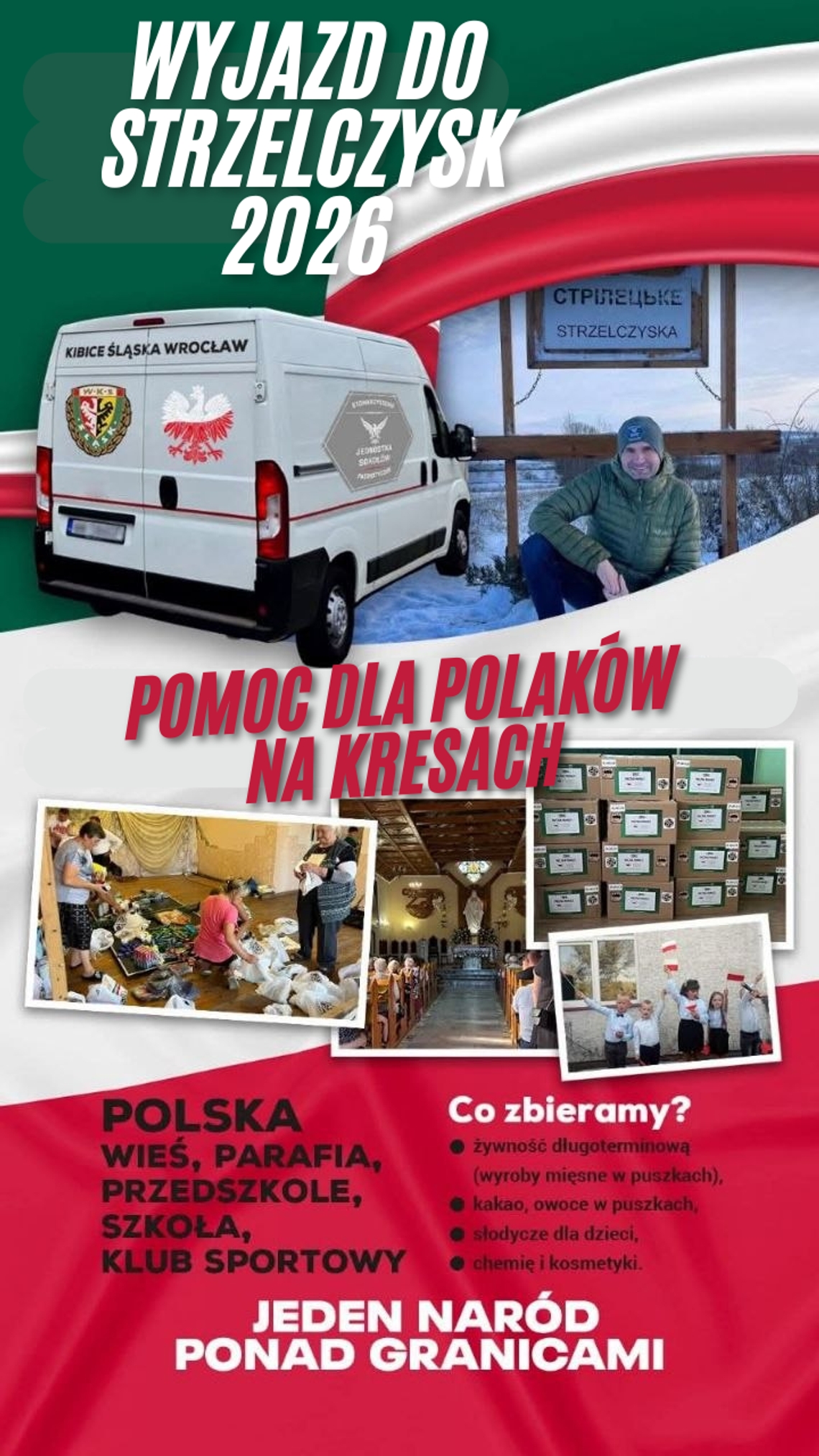 Zbiórka darów dla Polaków na Kresach Zbiórka darów dla Polaków na Kresach
