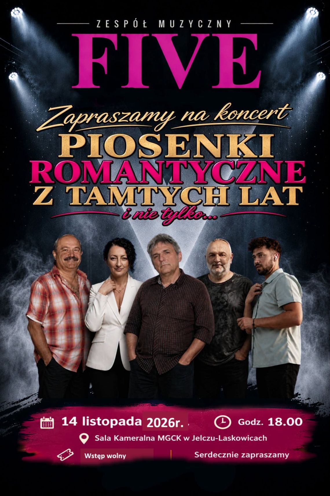 Zespół FIVE po raz pierwszy na scenie Zespół FIVE po raz pierwszy na scenie