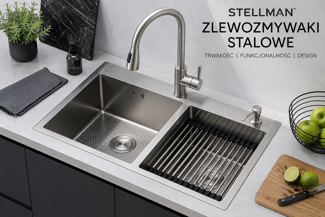 Zlewozmywaki stalowe STELLMAN – trwałość, która sprawdza się każdego dnia Zlewozmywaki stalowe STELLMAN