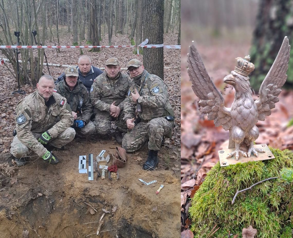 Złoczowskie odkrycie! Srebrny orzeł z głowicy sztandaru! Złoczowskie odkrycie! Srebrny orzeł z głowicy sztandaru!