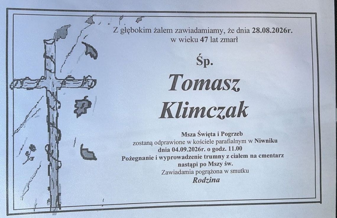 Zmarł Tomasz Klimczak