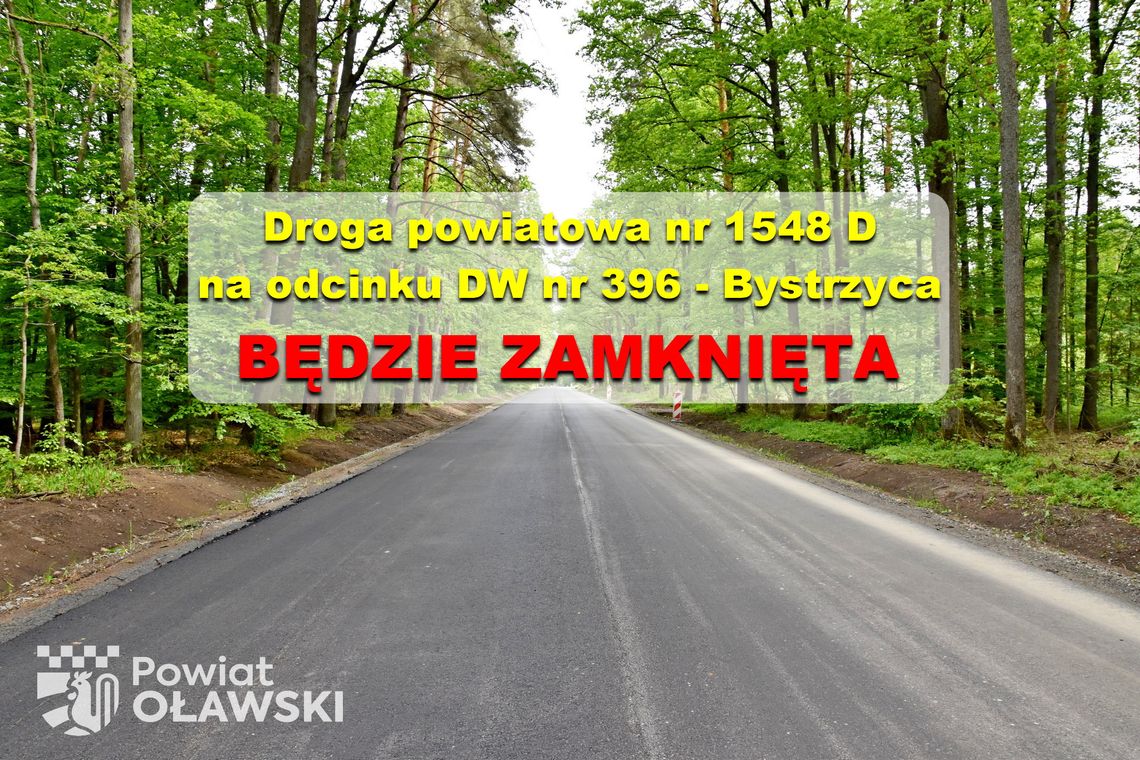 Zmiana terminu zamknięcia tej drogi