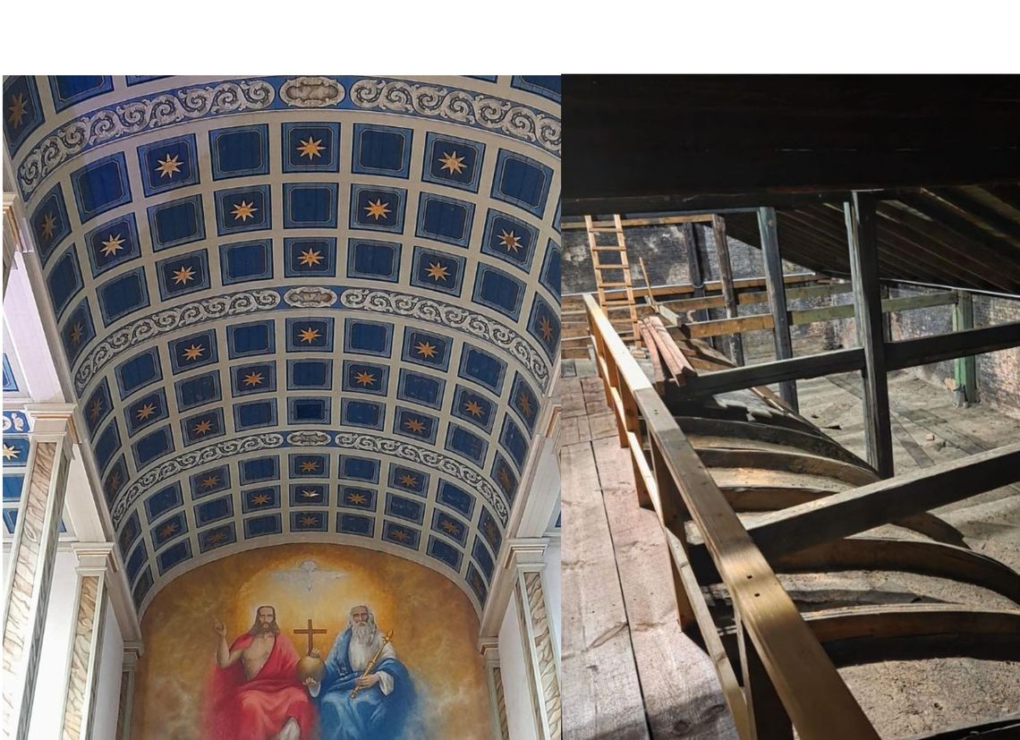 Zobacz to kościelne sklepienie z... drugiej strony